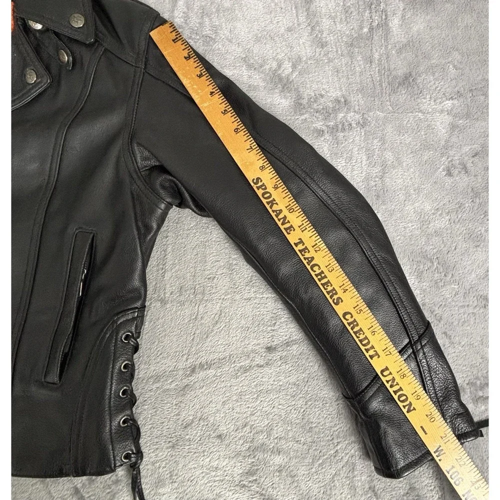 First Classics Women's Leather Motorcycle Jacket Thinsulate Liner M - Picture 6 of 16